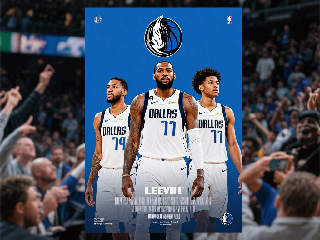 独行侠胜利海报发布：浓眉、哈迪与莱夫利联袂亮相封面