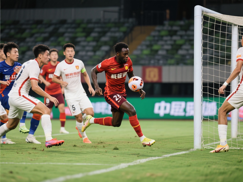 布彭扎势如破竹突袭禁区劲射得分，浙江3-0占优