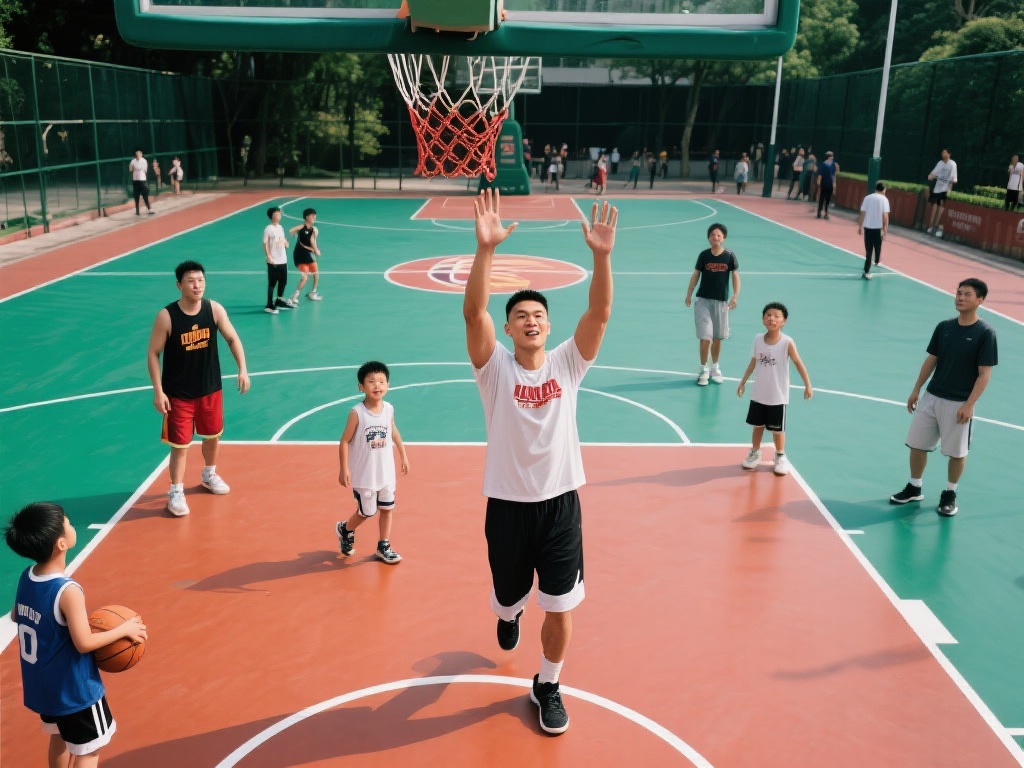 朱芳雨分享日常：愿篮球始终为你们带来欢乐